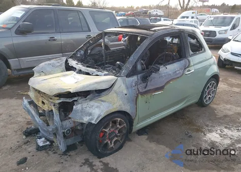 2012 Fiat 500 Sport z USA, uszkodzony, nr VIN 3C3CFFBR1CT332289